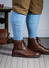 The Skye Cashmere Shooting Sock, Studio Blue