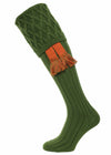 The Rannoch Shooting Sock - Ivy Green