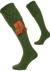 The Rannoch Shooting Sock - Ivy Green