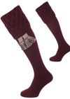The Rannoch Shooting Sock, Mulberry