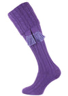 The Wye Cable Knit Shooting Sock, Lavande