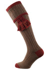 The Kyle Marl Shooting Sock, Hazlenut & Rosehip