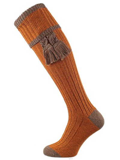 The Kyle Marl Shooting Sock, Honeysuckle & Hazelnut
