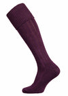Allensmore Cotton Shooting Sock with Cushioned Sole in Dark Purple