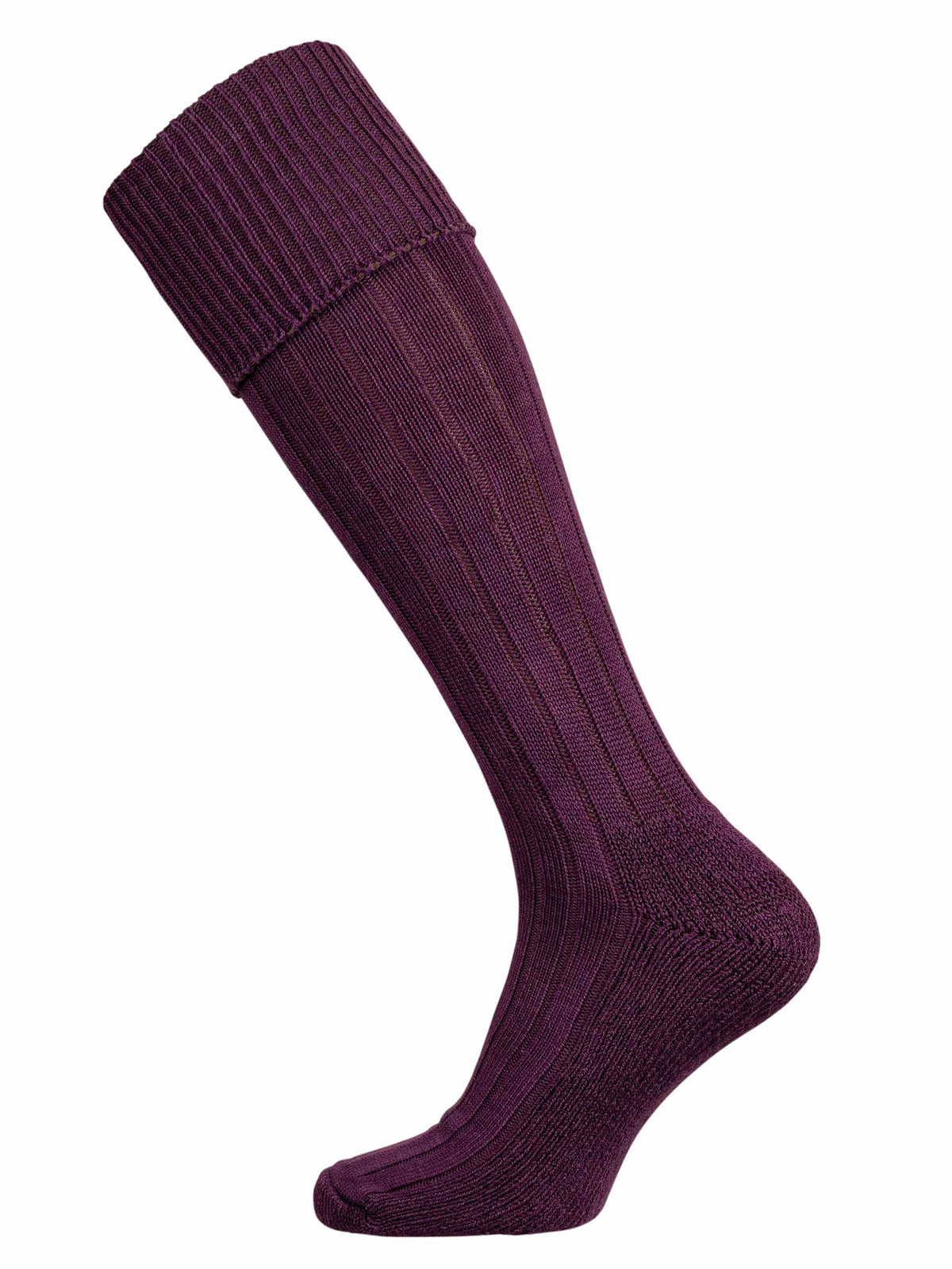 Allensmore Cotton Shooting Sock with Cushioned Sole in Dark Purple