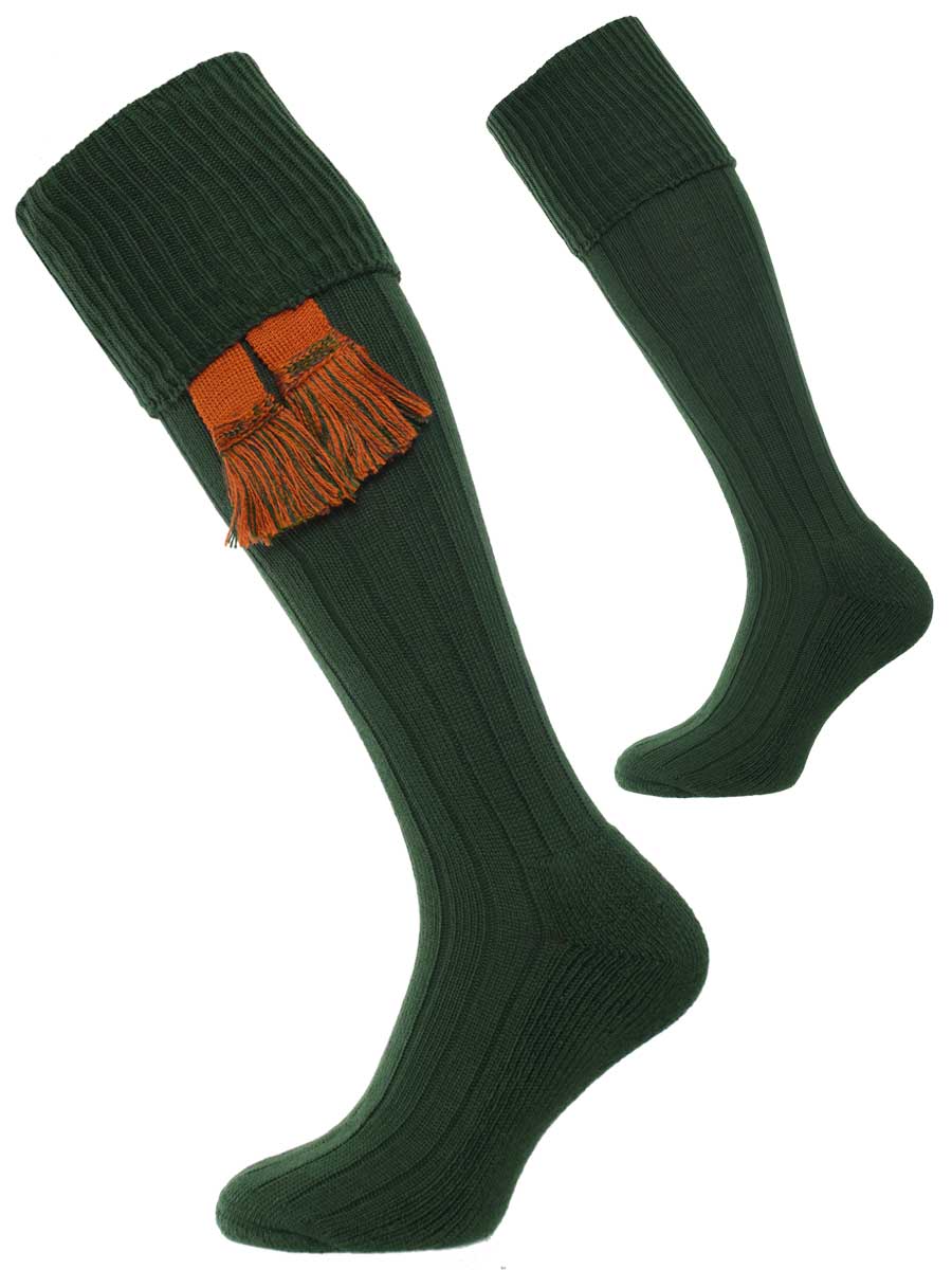 The Allensmore Cotton Cushion Foot Shooting Sock - Conifer
