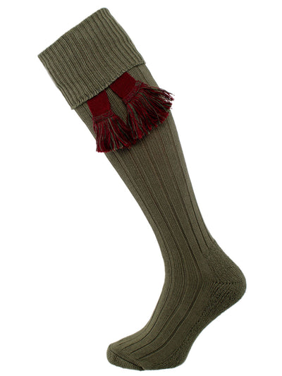 The Allensmore Cotton Cushioned Sole Shooting Sock , Olive