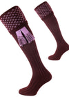 The Boughton Shooting Sock, Mulberry