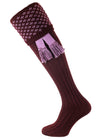 The Boughton Shooting Sock, Mulberry