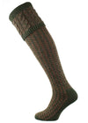 The Reiver Marl Cable Top Shooting Sock, Hawthorn 