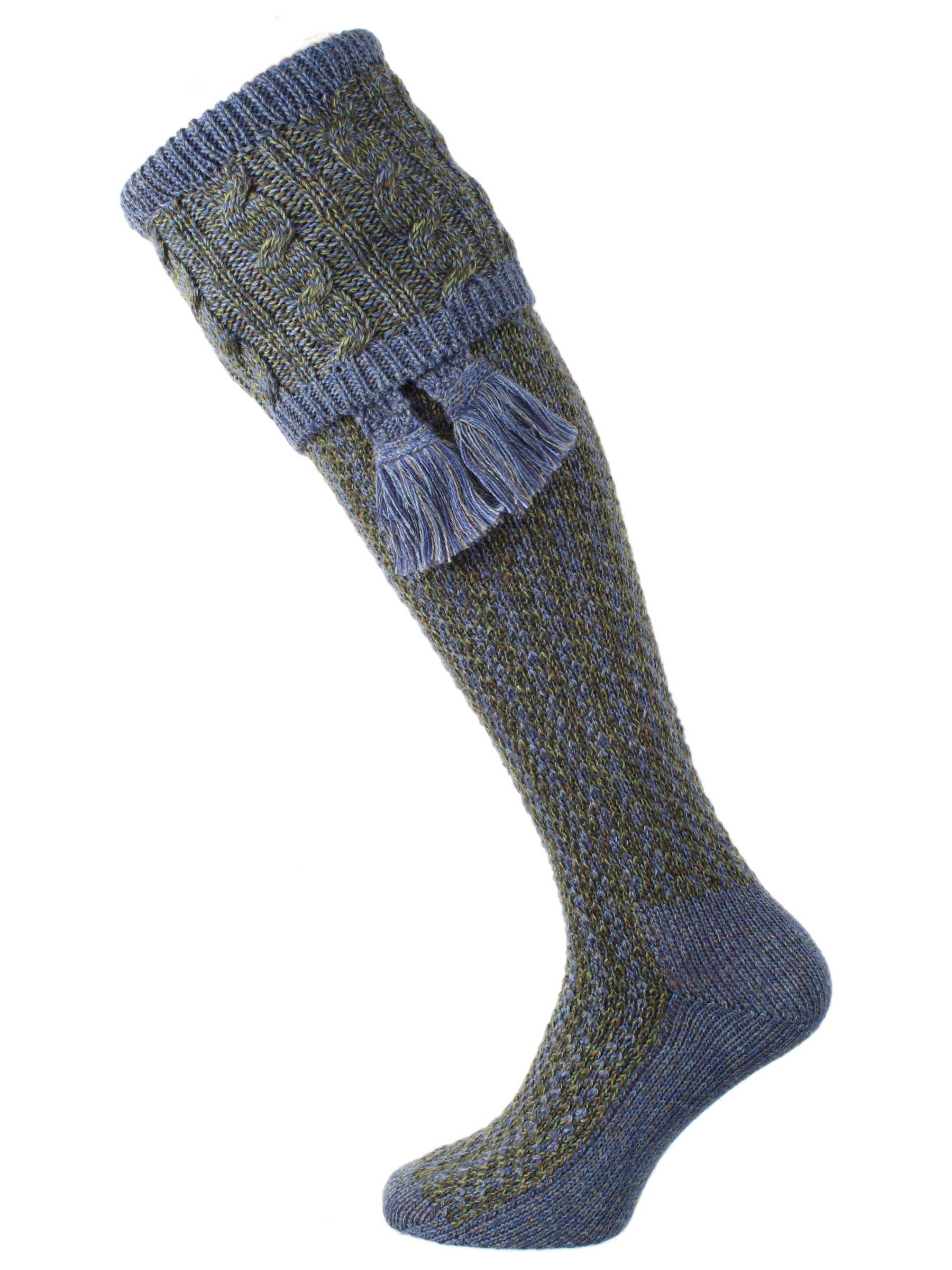 The Reiver Shooting Sock, Blue Lovat