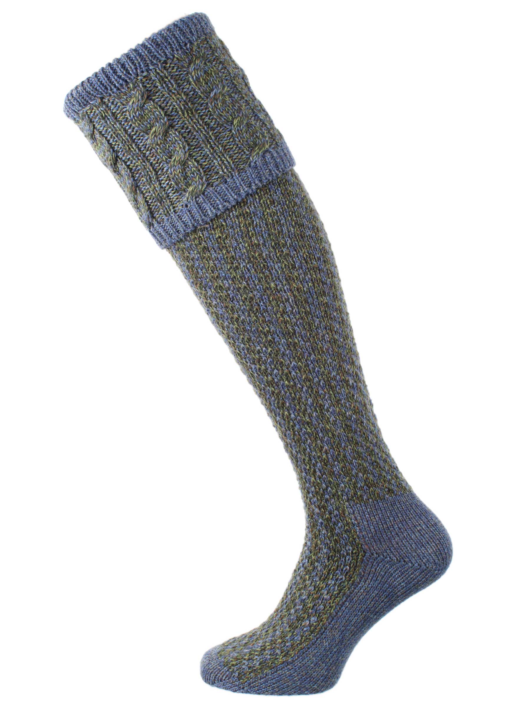 The Reiver Shooting Sock, Blue Lovat