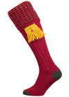 The Ambassador Merino Wool Shooting Sock, Deep Red
