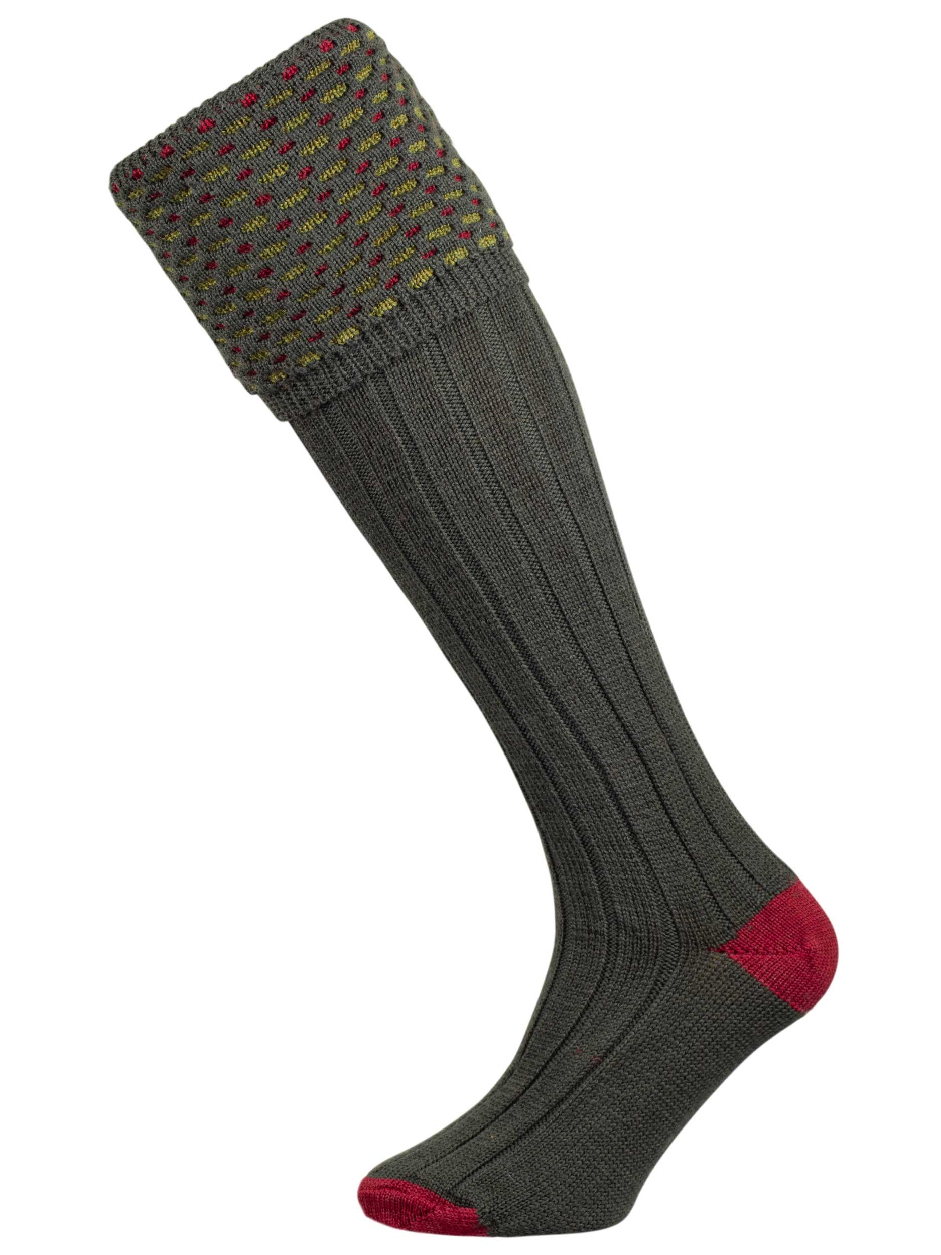 The Ambassador Merino Wool Shooting Sock - Hunter