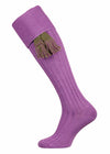 The Dodmarsh Cotton Shooting Sock, Mauve