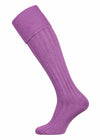 The Dodmarsh Cotton Shooting Sock, Mauve
