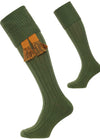 The Dodmarsh Cotton Shooting Sock, Moss