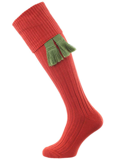 The Dodmarsh Cotton Shooting Sock, Rust