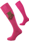 The Berrington Cotton Cable Top Shooting Sock, Clematis