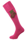 The Berrington Cotton Cable Top Shooting Sock, Clematis