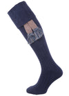 The Berrington Cotton Cable Top Shooting Sock, Marine