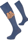 The Berrington Cotton Cable Top Shooting Sock, Narvik Blue