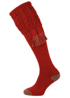 The Sutherland Brick Red Cushion Foot Shooting Sock