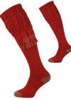 The Sutherland Brick Red Cushion Foot Shooting Sock