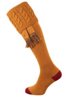 The Sutherland Cushion Foot Shooting Sock, Ochre
