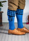 The Fownhope Shooting Socks and Garter, Azure