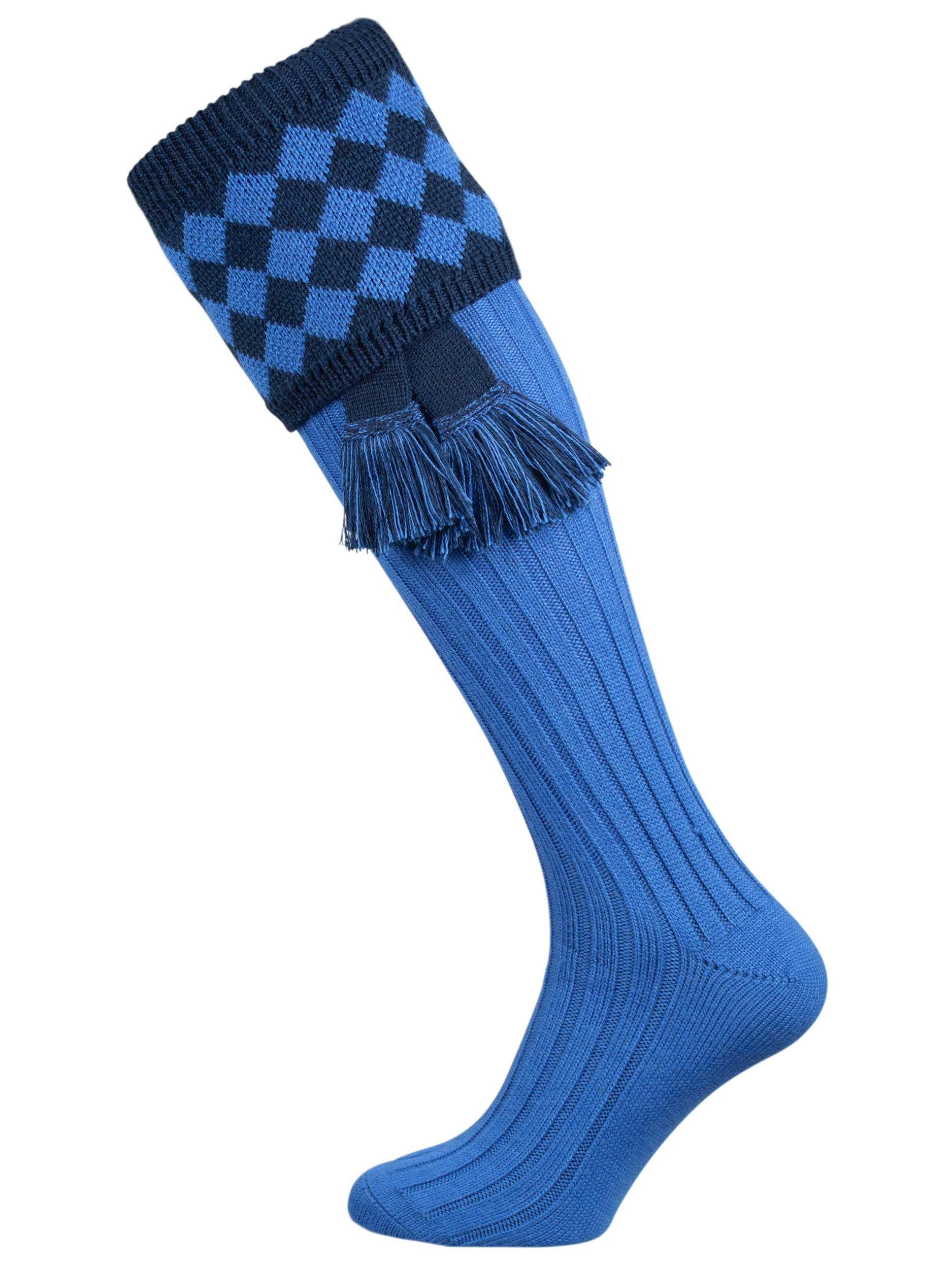 The Fownhope Shooting Socks and Garter, Azure