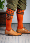 The Fownhope Shooting Socks and Garter, Nasturtium