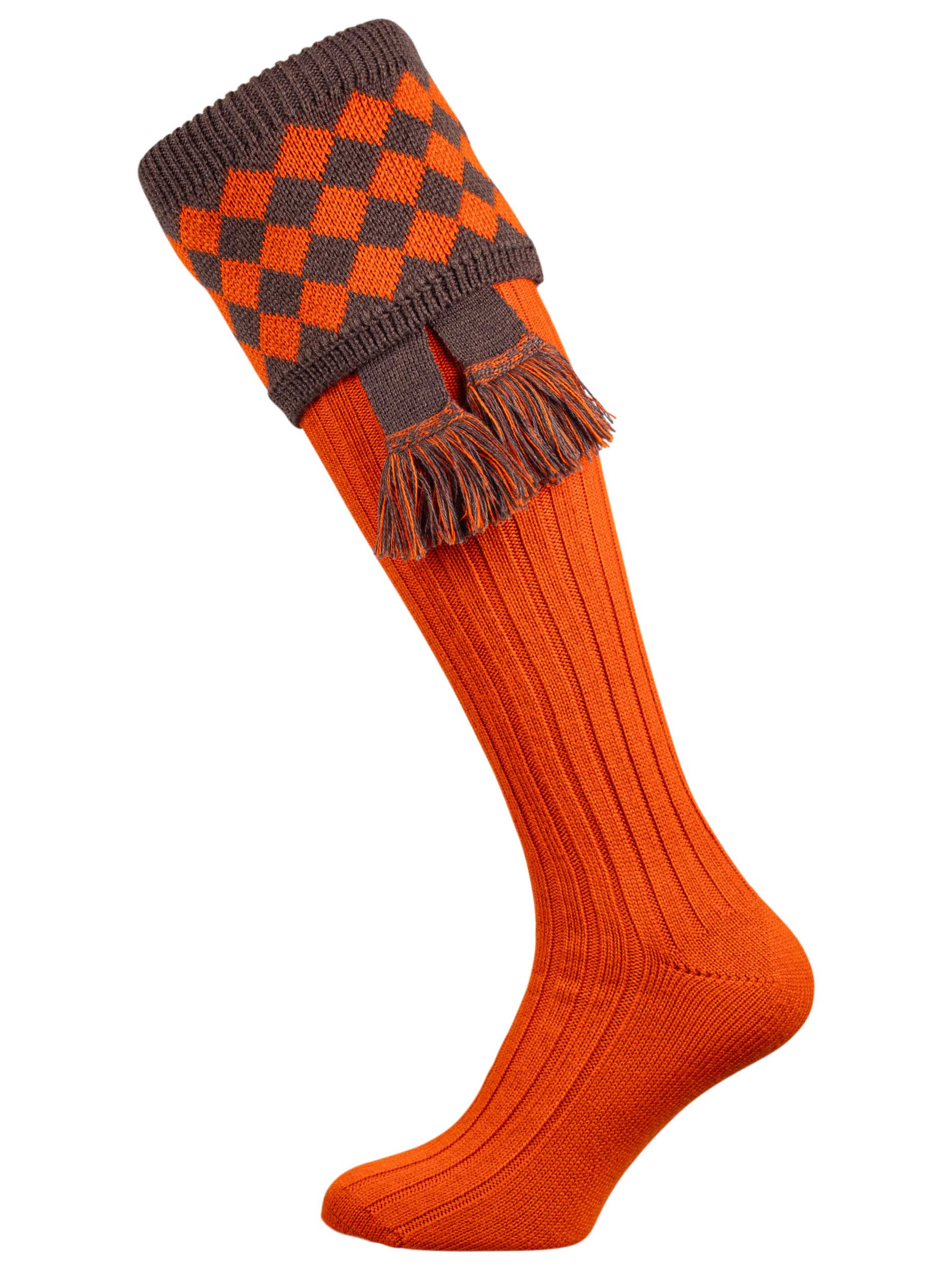 The Fownhope Shooting Socks and Garter, Nasturtium