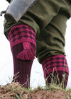 The Fownhope Shooting Sock with Garter, Rioja