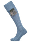 The Dormington Cushion Sole Cotton Shooting Sock, Airforce Marl