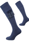 The Dormington Cushion Sole Cotton Shooting Sock, Ink Marl