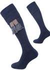 The Dormington Cotton Shooting Sock with Cushion Sole, Midnight Marl