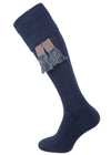 The Dormington Cotton Shooting Sock with Cushion Sole, Midnight Marl