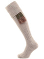 The Woolhope Cushion Sole Shooting Sock, Stone 