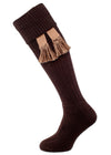 The Bosbury Cotton Cushion Foot Shooting Sock, Dark Chocolate