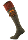 The Herringbone Shooting Sock, Bracken