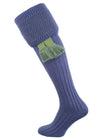 The Oakley Shooting Sock, St Andrews Blue & Moss Green