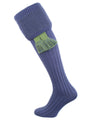 The Oakley Shooting Sock, St Andrews Blue & Moss Green