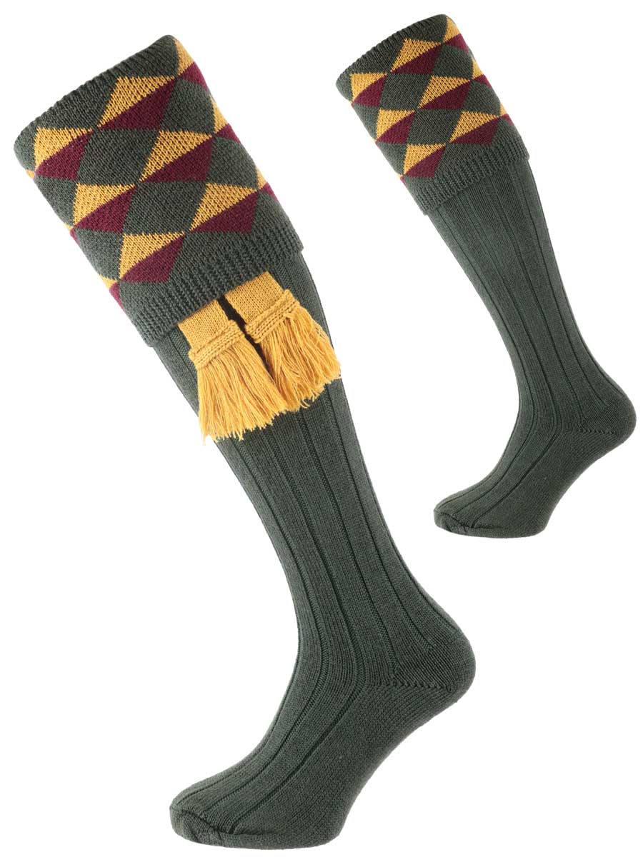 The Grand Merino Wool Shooting Sock, Hunter