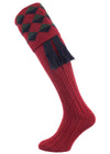 The Grand Merino Wool Shooting Sock,  Deep Red