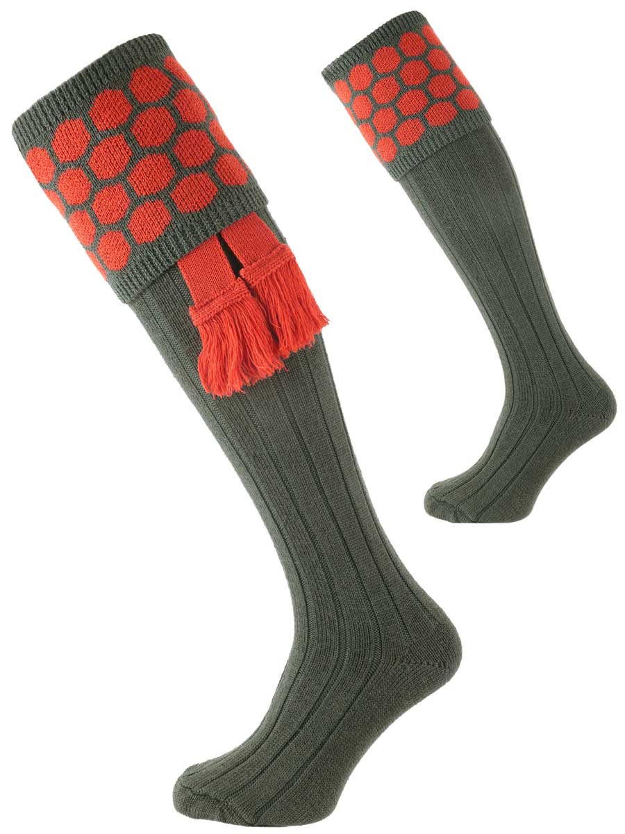 The Grenadier Merino Wool Shooting Sock, Hunter