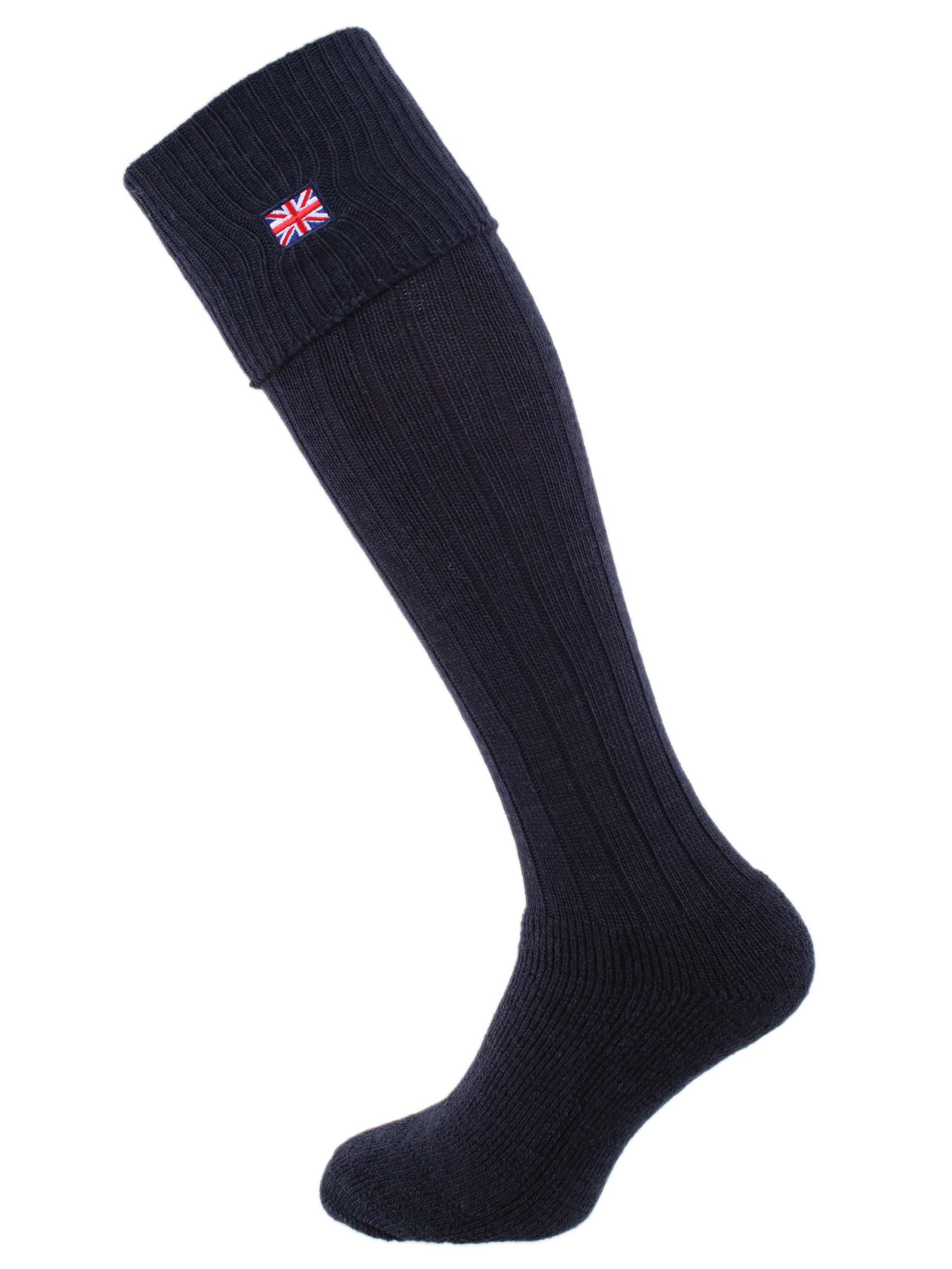 The Union Jack Cushioned Foot Shooting Sock, Navy