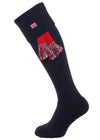 The Union Jack Cushioned Foot Shooting Sock, Navy
