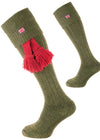 The Union Jack Cushioned Foot Shooting Sock, Light Olive