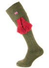 The Union Jack Cushioned Foot Shooting Sock, Light Olive